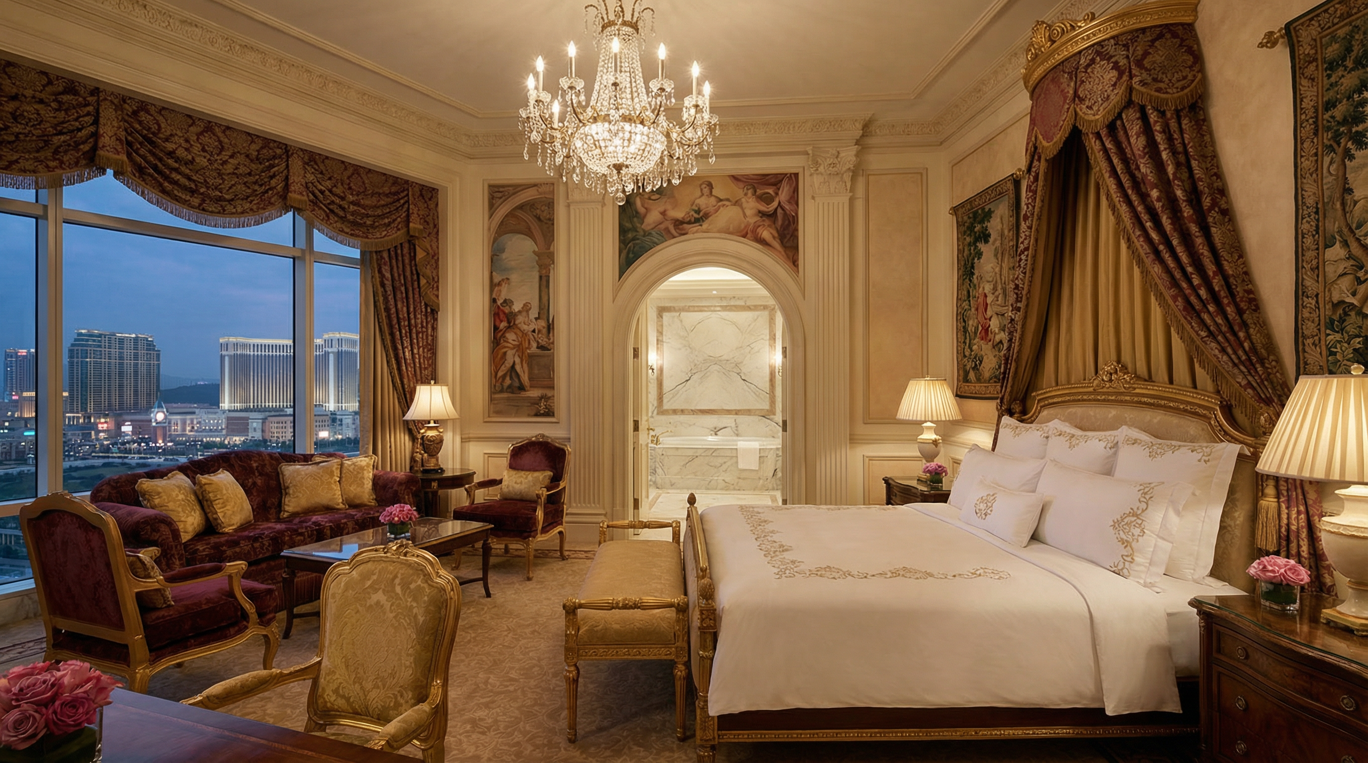 澳门威尼斯人酒店豪华客房内景